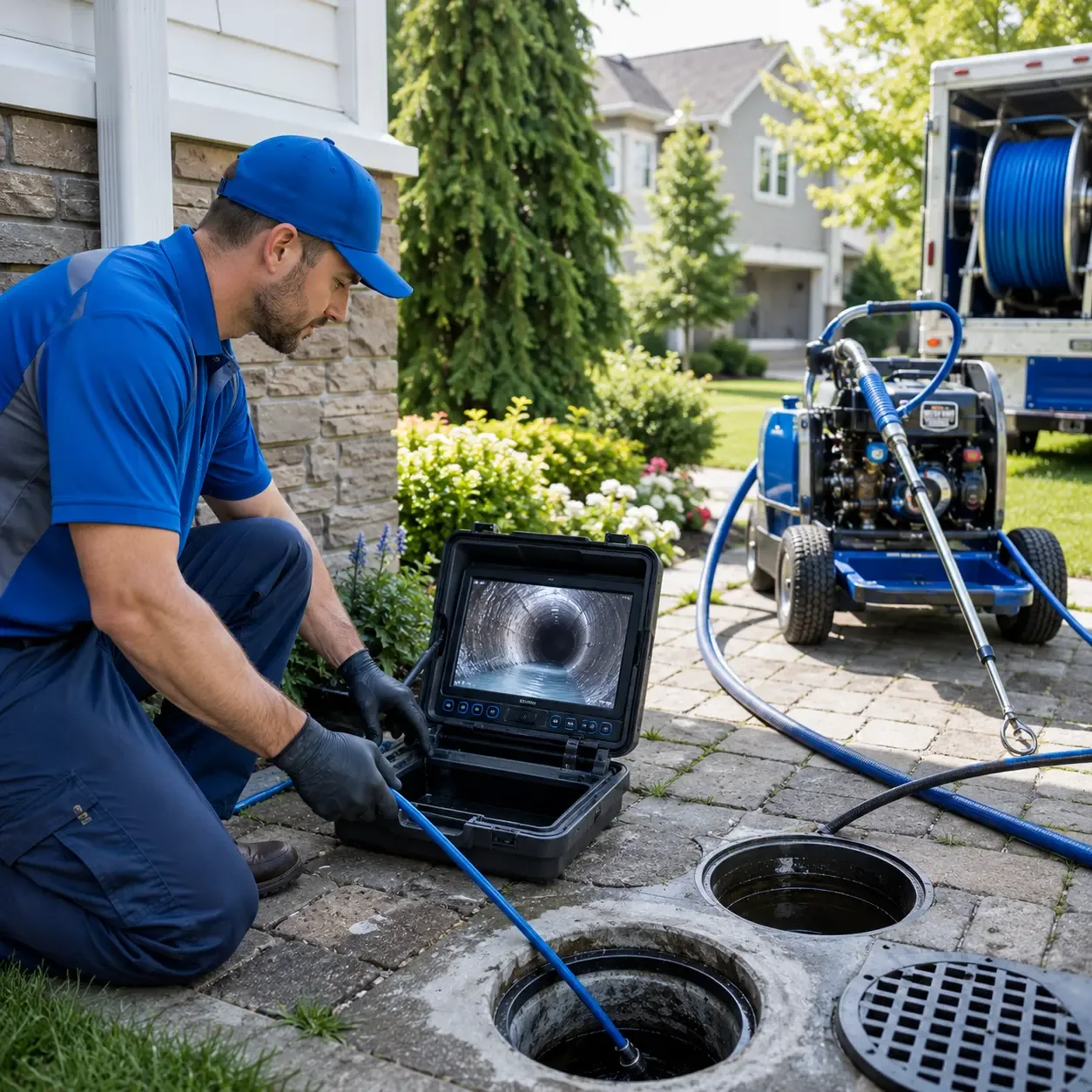 Outdoor drain cleaning professionals serving Foxboro, WI