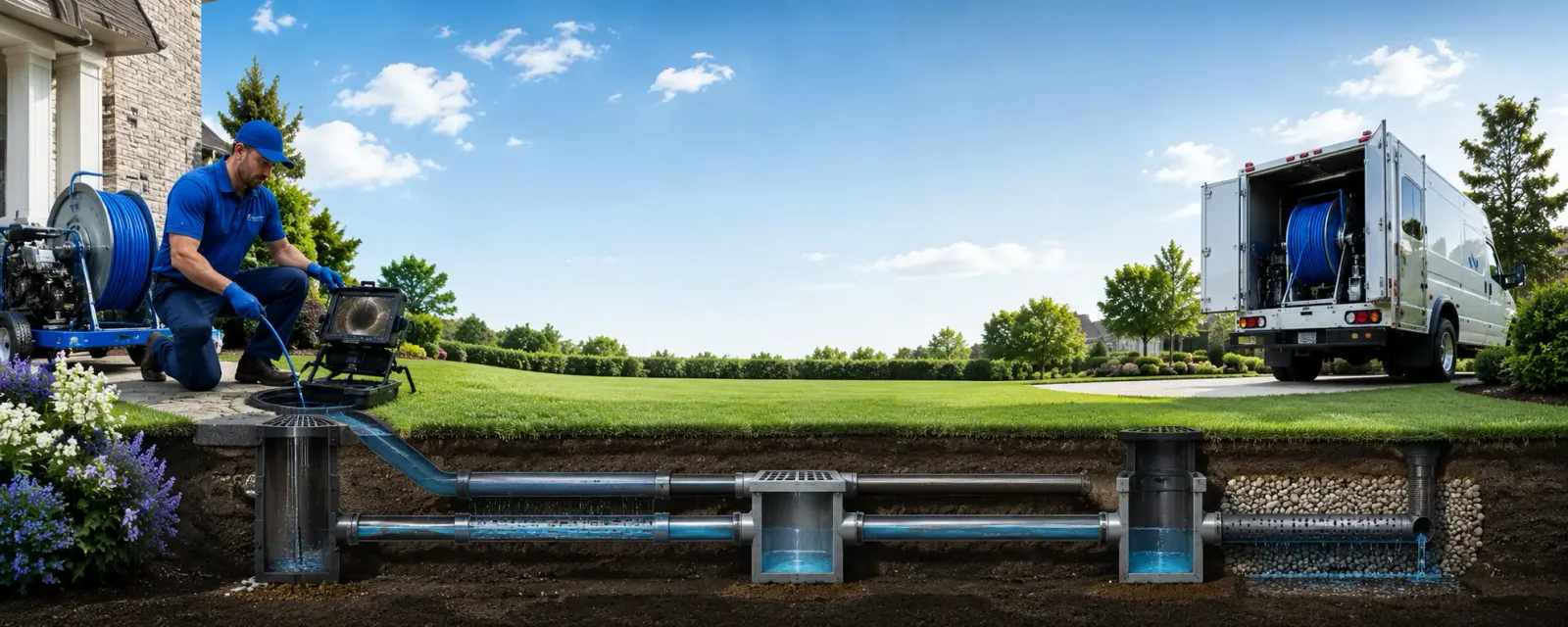 Outdoor drain cleaning information for Foxboro, WI